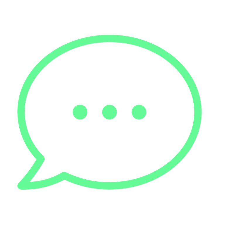 Kommunikation und KI Sprechblase als Symbol für Kommunikation und KI Chatbots
